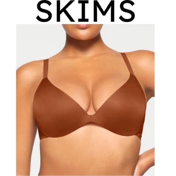 SKIMS WIRELESS FORM SUPER PUSH UP BRA IN BRONZE SIZE 38DD NWT - Picture 1 of 11